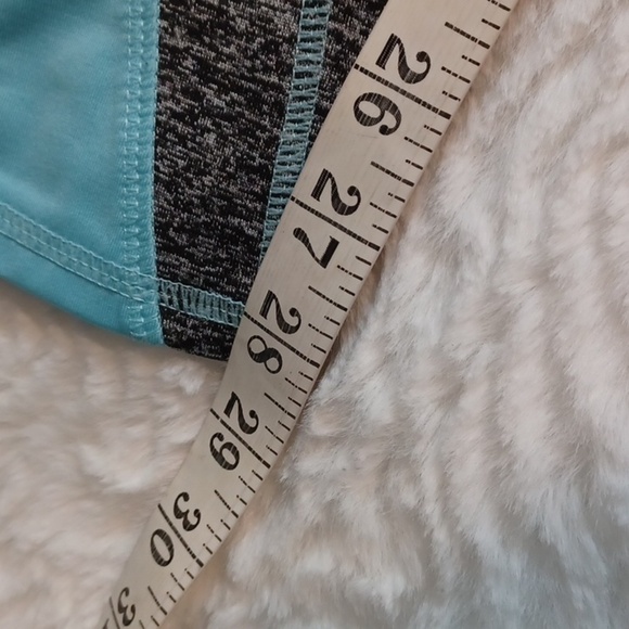 Win Win Sport Gray &  Green Woman's Yoga  Leggings M  New - Picture 6 of 7